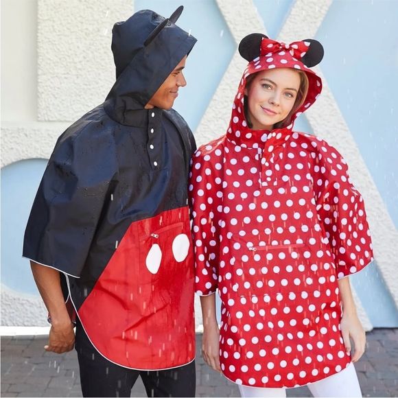 Disney Parks Rain Poncho Minnie OR Mickey Reflective Jacket Packable Coat - Picture 15 of 15